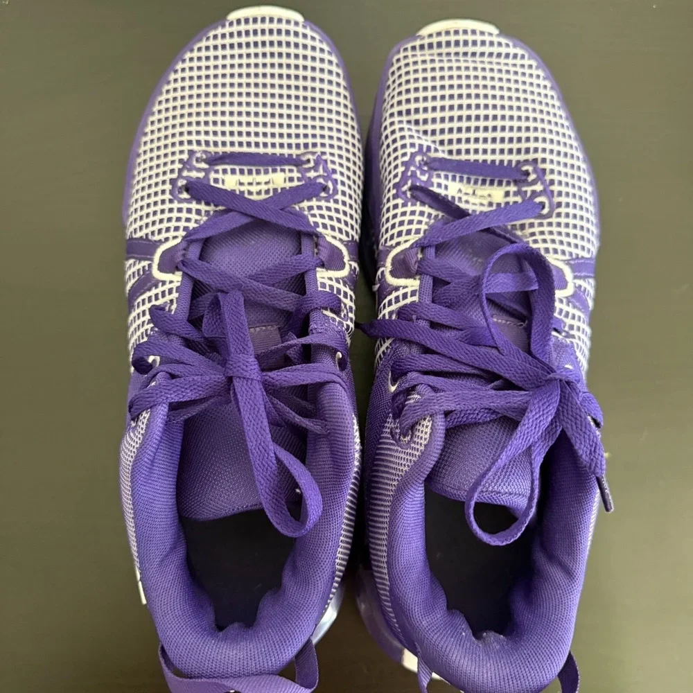 Nike Lebron Witness Vii Sneakers Mens 12 Purple White Lace-Up Running Shoes‎